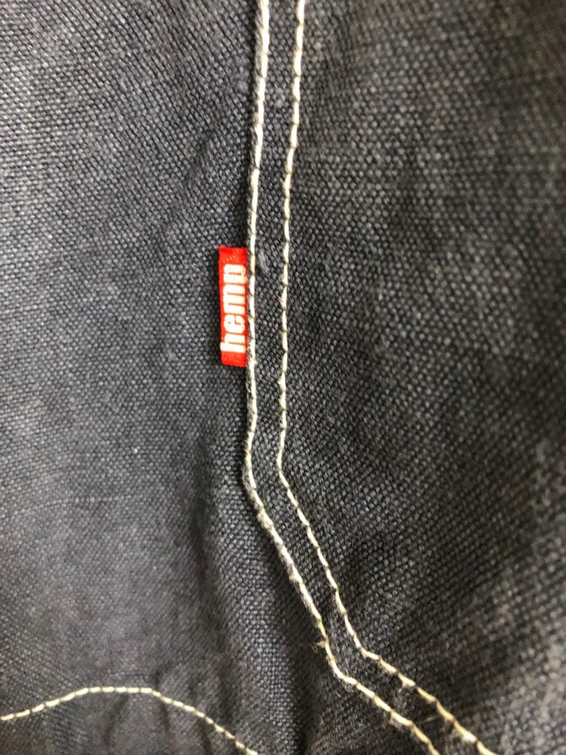 TOKYOHEMPCONNECTION HEMPオーバーオール ネイビー L