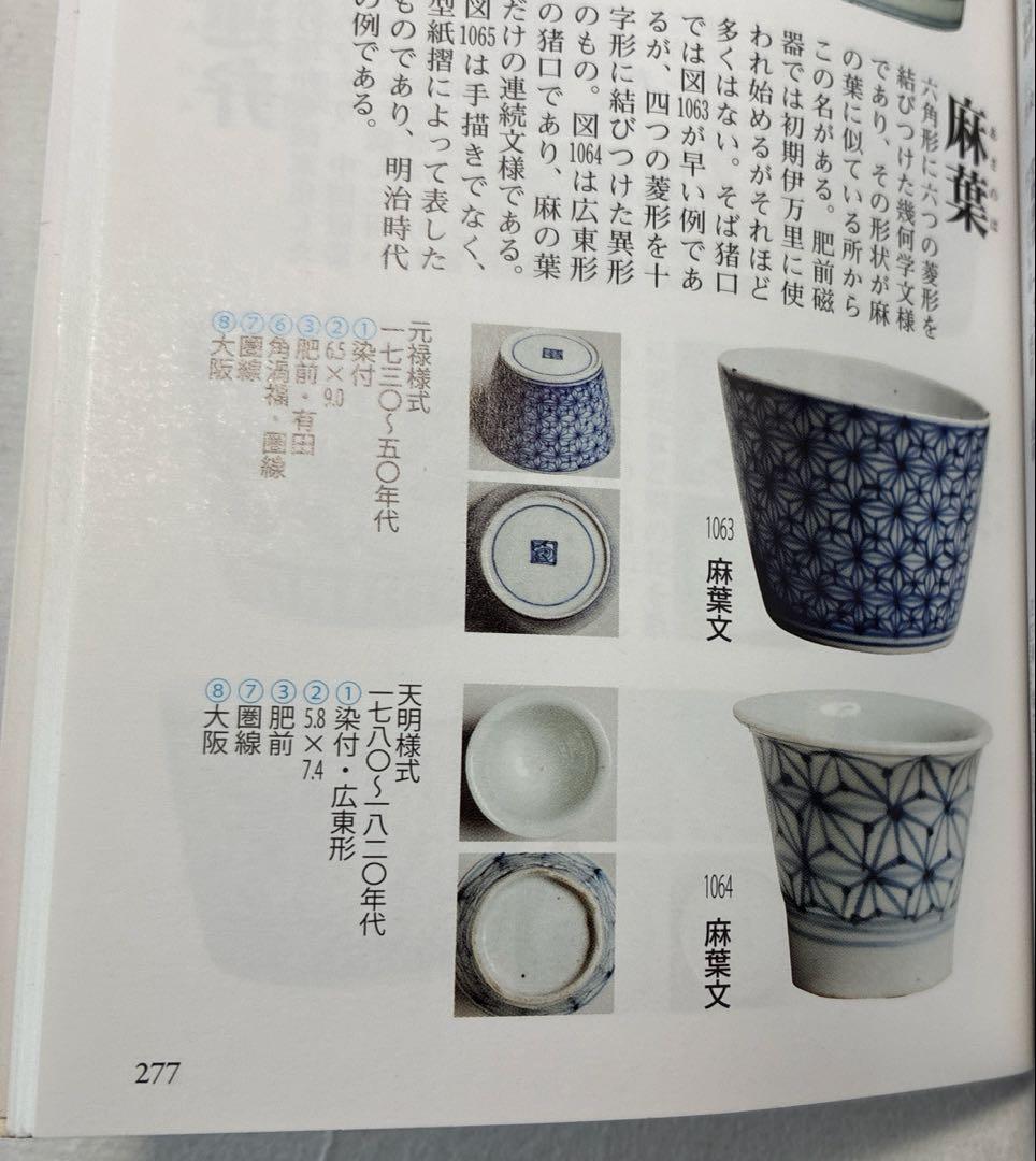 古伊万里　染付　麻の葉　蕎麦猪口