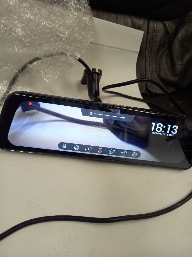 動作確認済　AUTO-VOX　ZJ-V5pro　ミラー型ドラレコ　前後カメラ