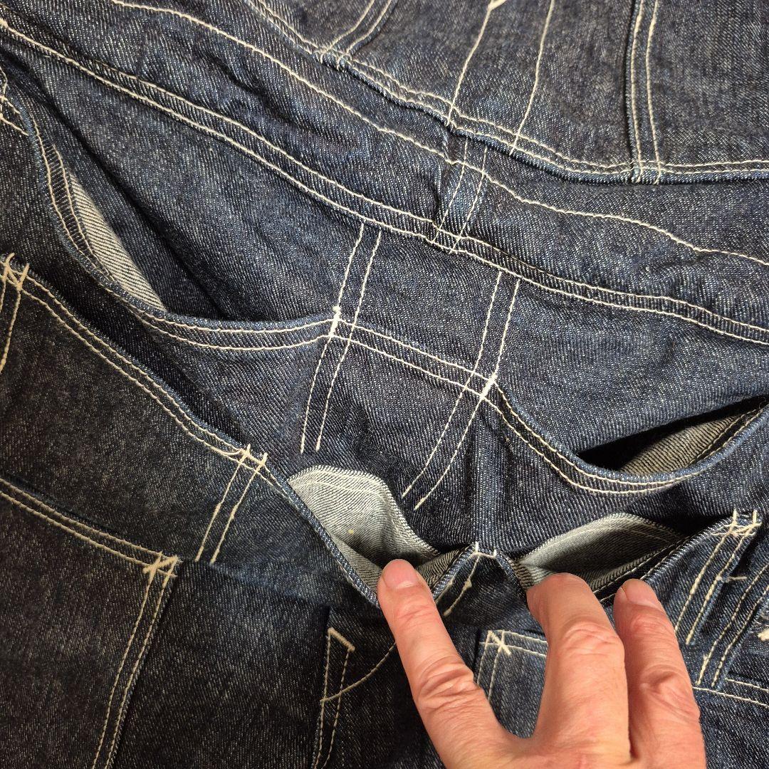 d*t様 超レア❗エヴィスEVISU エプロン付きオーバーオール34インディゴブ