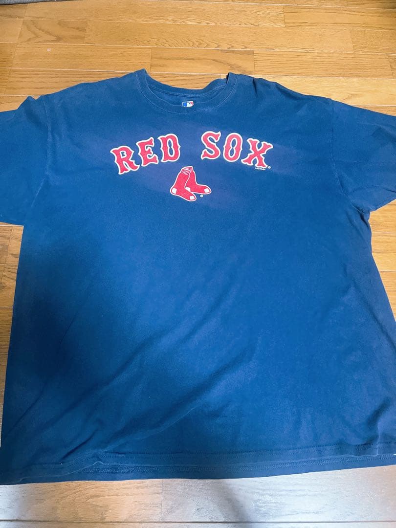 MLB レッドソックス ロゴ　　Tシャツ ネイビー コットン100%  半袖