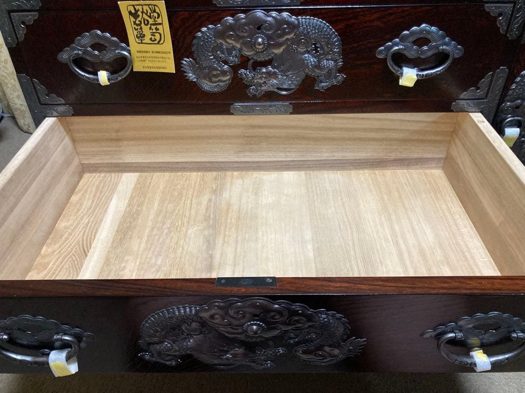 岩谷堂箪笥No.321 4尺整理［白鳥］銅手打