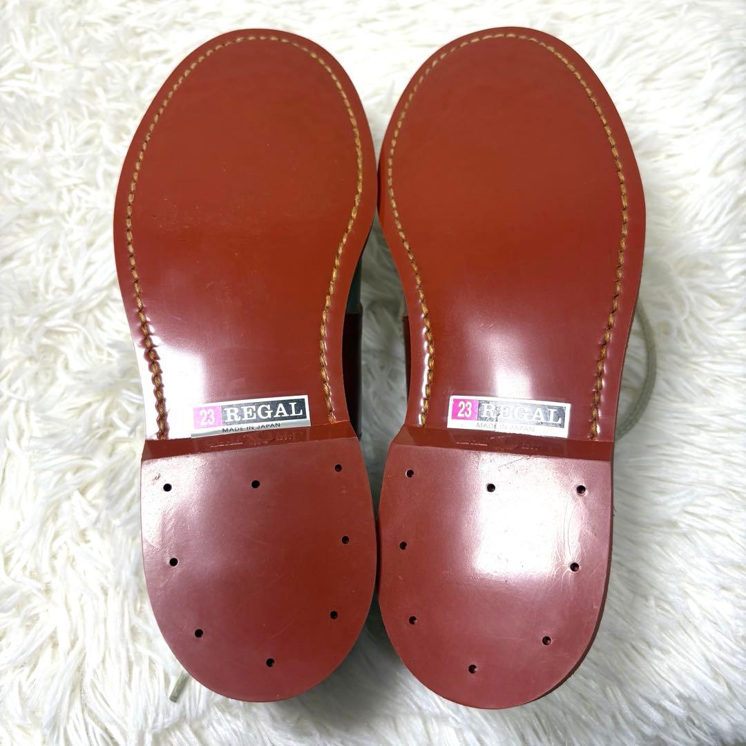【未使用品】REGAL リーガル 2452 プレーントゥ 羽根 サドルシューズ
