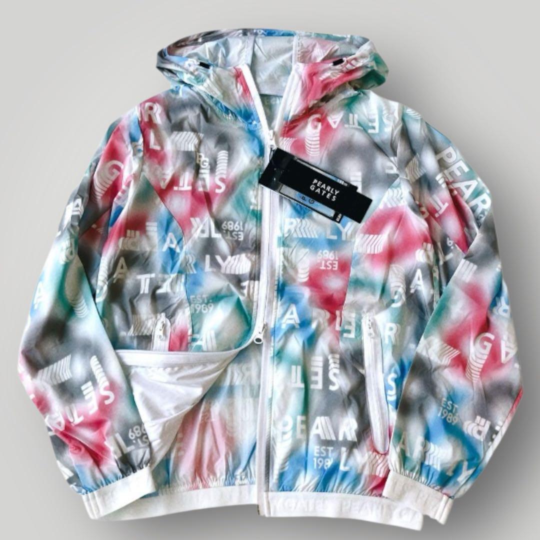 【40,700円 新品】パーリーゲイツ グラデーション柄 撥水 ジップブルゾン