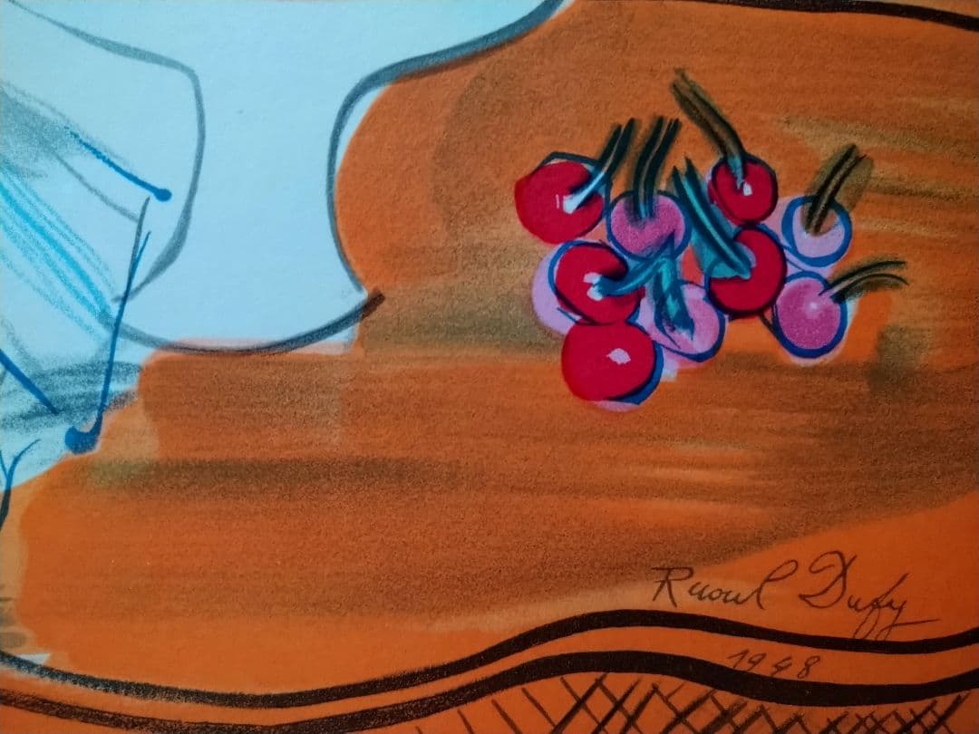 dラウル・デュフィのリトグラフ　画家への手紙より　本物保証