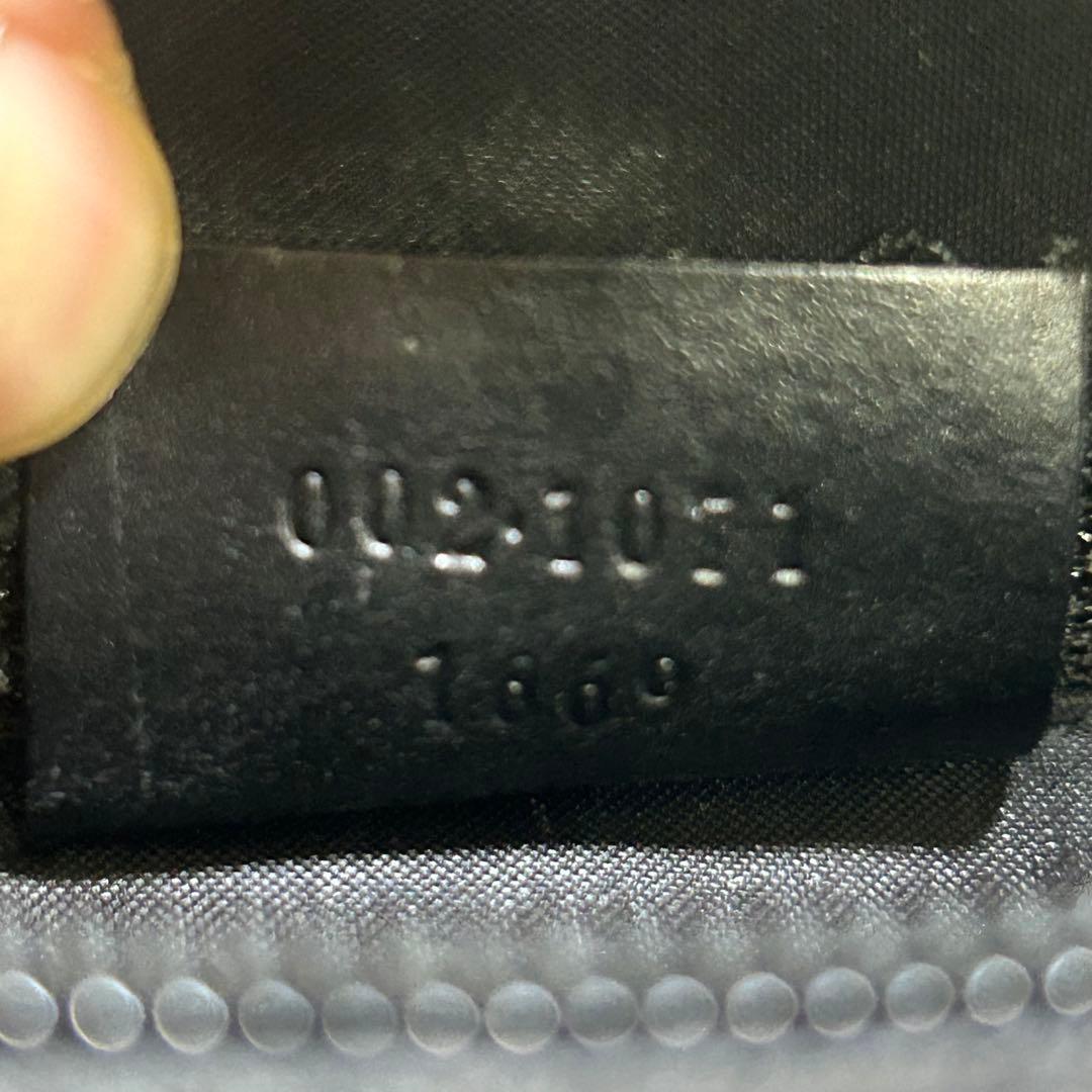 GUCCI グッチ ハンドバッグ キャンバス ジャッキー 金具 保存袋付き 黒