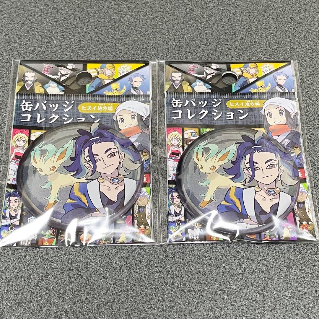 ポケットモンスター ポケモン 缶バッジ ヒスイ地方 セキ リーフィア