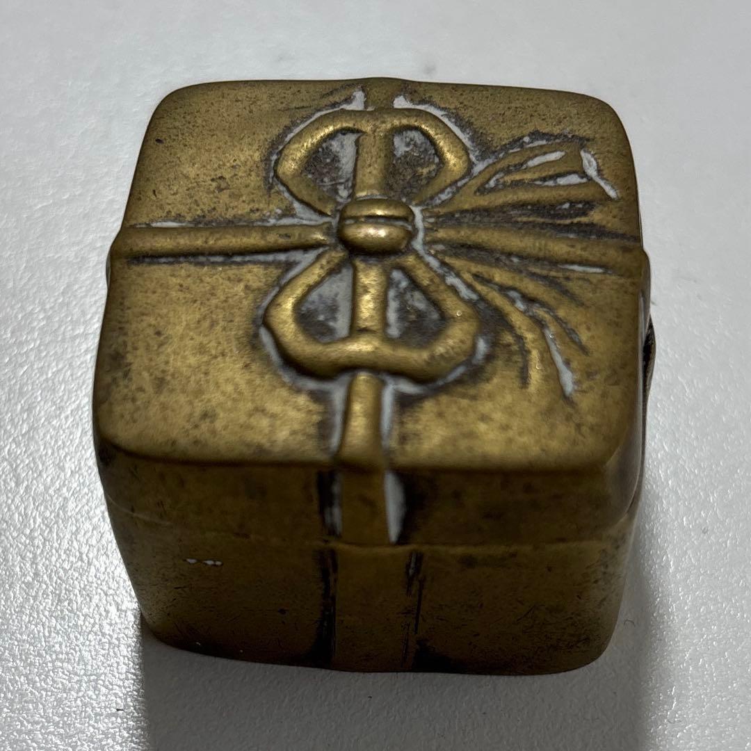 ヴィンテージ　アンティーク　フランス　ジュエリーボックス　ボックス　真鍮