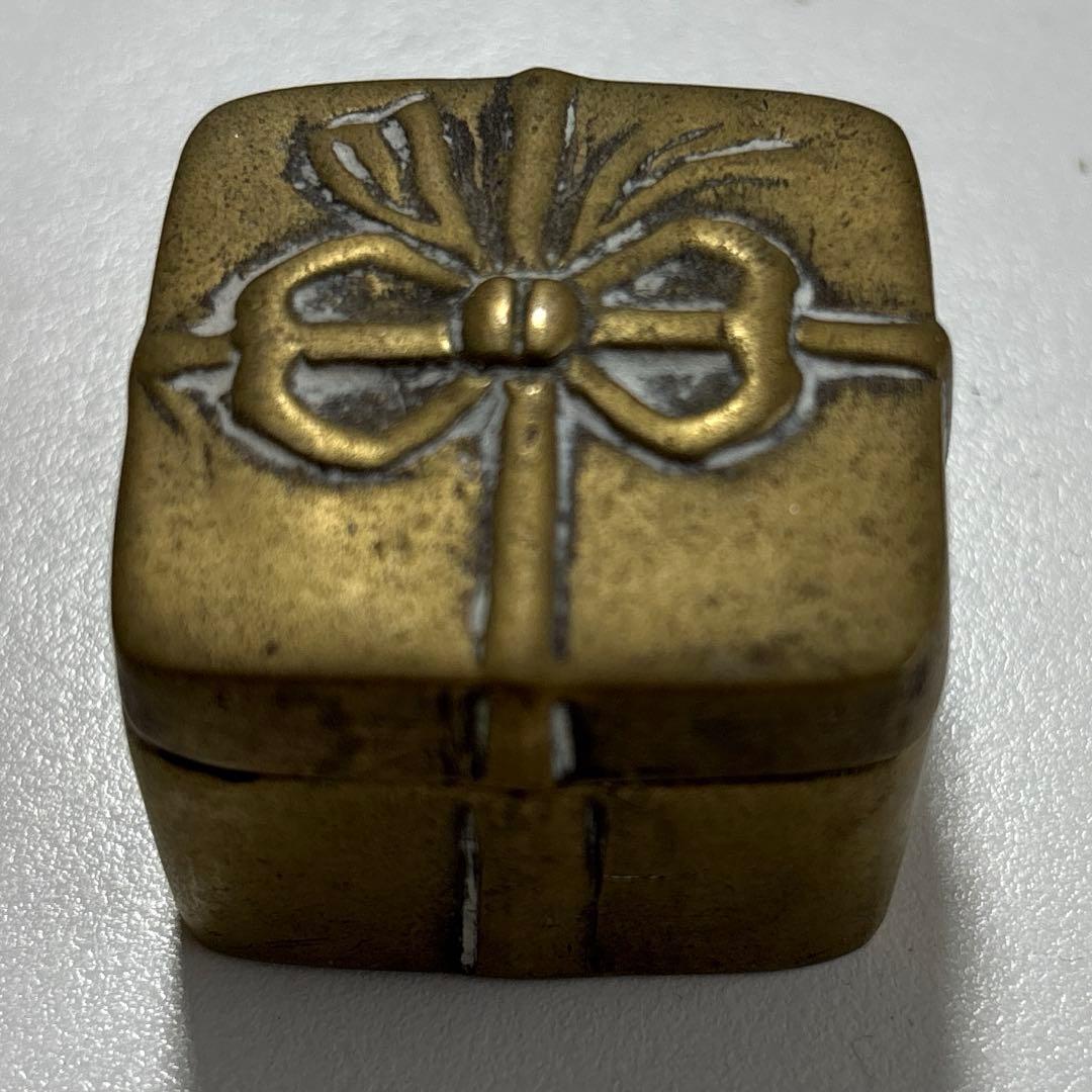 ヴィンテージ　アンティーク　フランス　ジュエリーボックス　ボックス　真鍮