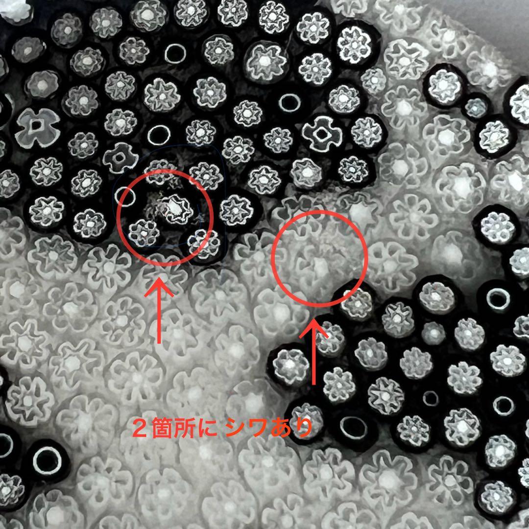 ベネチアンガラス ミルフィオリプレート　「月明かりの物語」と「牛柄」