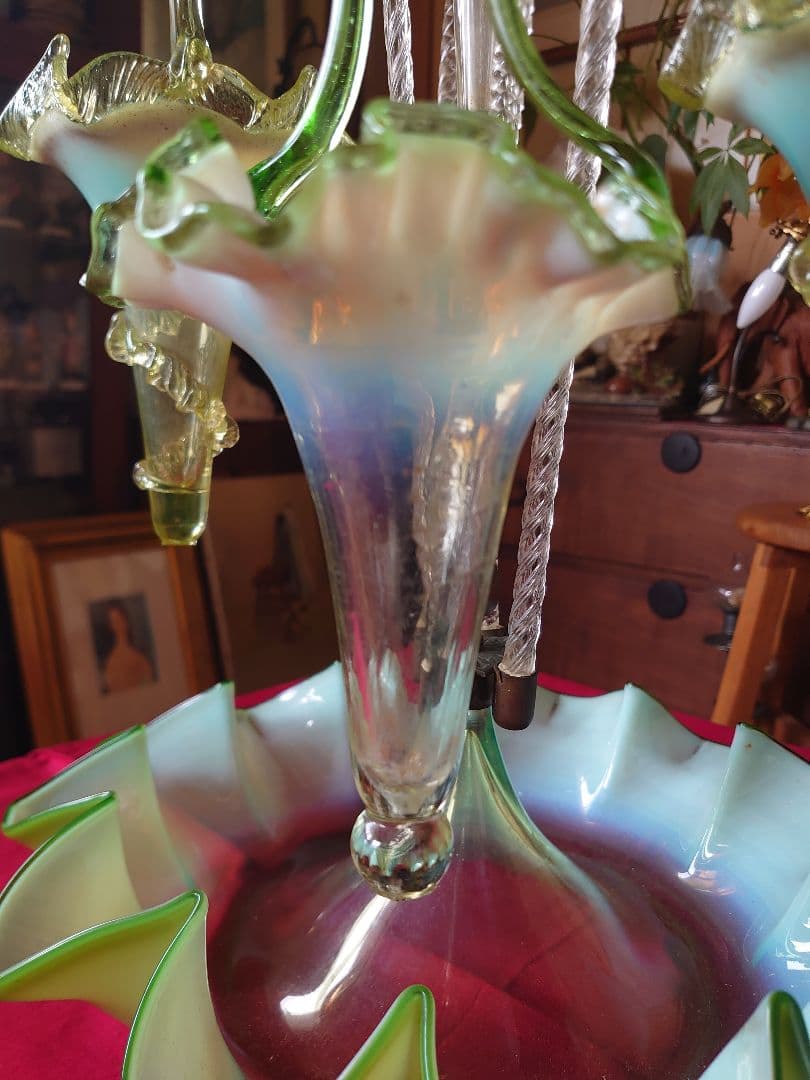 フランス1890s'ヴィクトリアイパーン グリーンオパールセント ヴァセリンSP