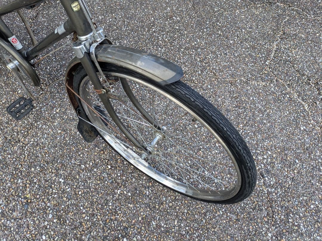 ナショナル　実用車　昭和　レトロ　自転車 ロッドブレーキ　ビンテージ