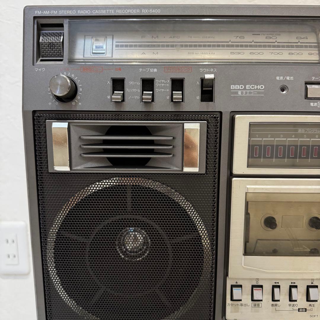 銘機★ナショナル National RX–5400 昭和レトロ ラジカセ