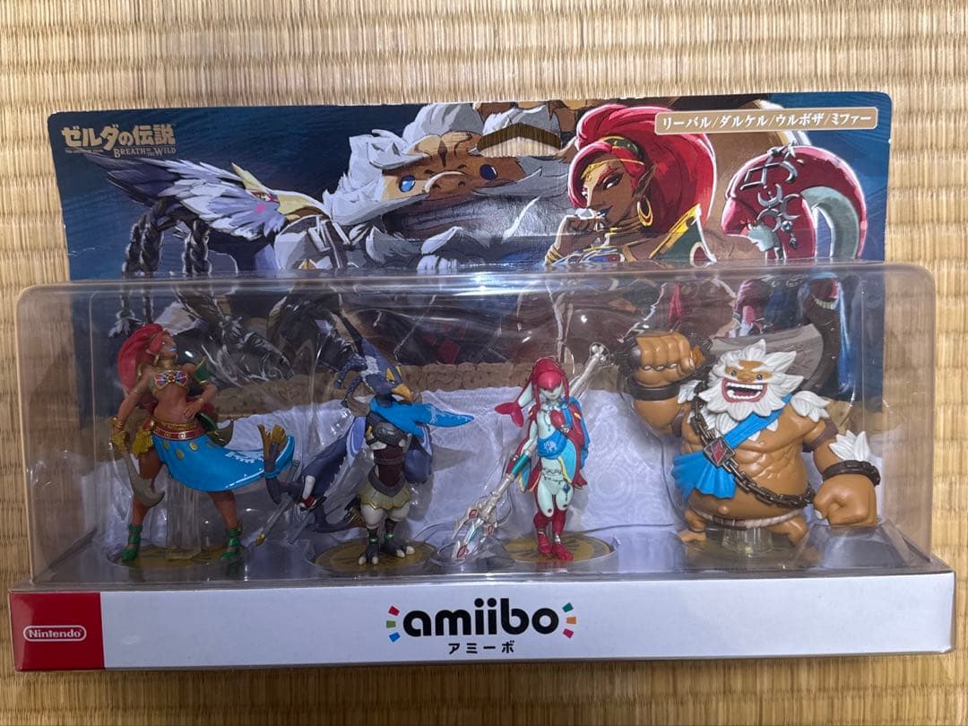 未開封 amiibo 四人の英傑セット ゼルダの伝説 ブレスオブザワイルド