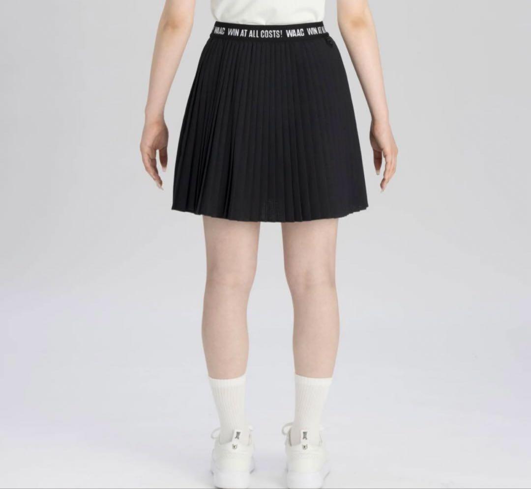 ワック　セットアップ　プリーツスカート　ニットベスト　Lサイズ　ブラック　韓国