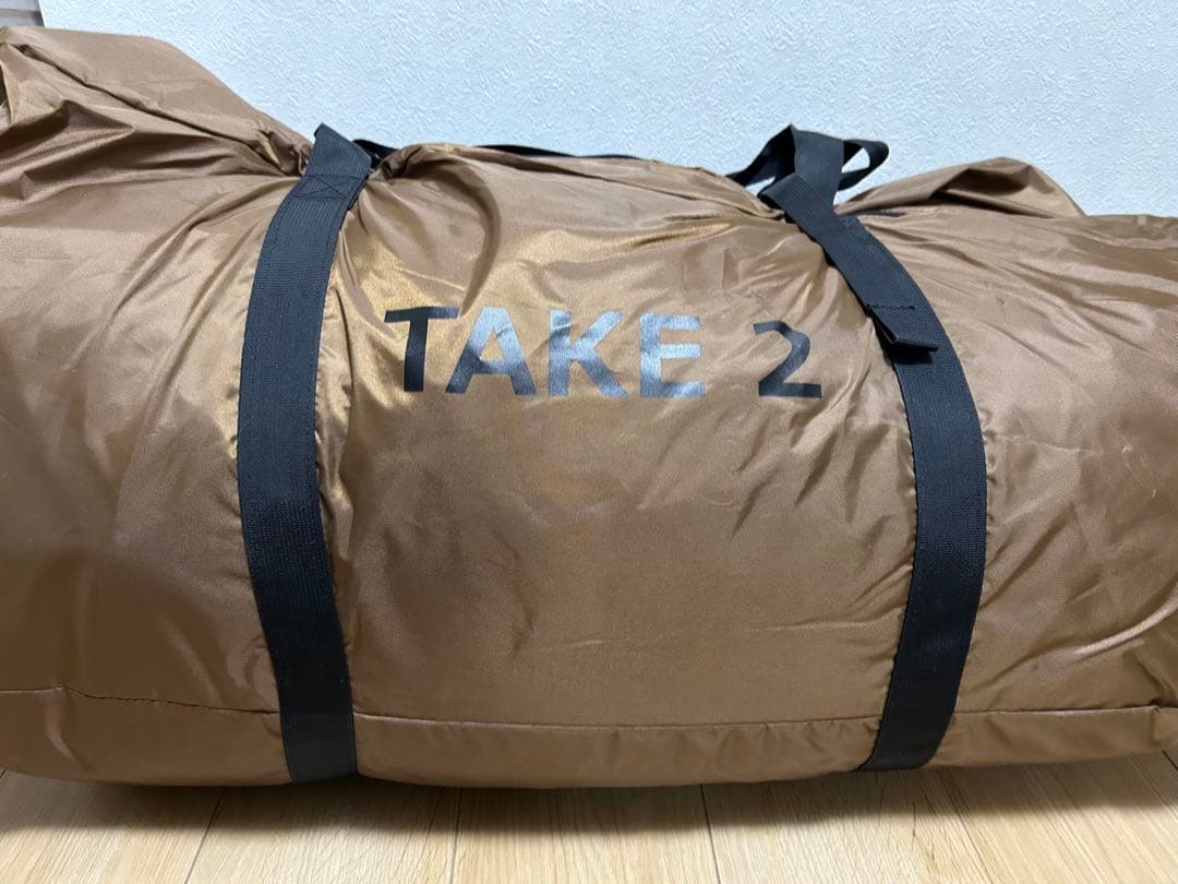 キャンプセット　タケノコテント2（タン）グランドシートセット