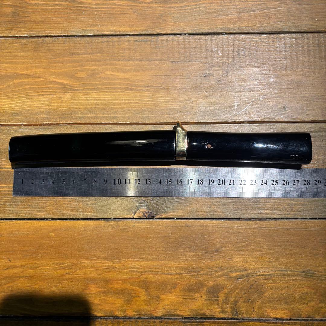 日本刀残欠クラフトナイフNo.63 最上大業物 長曽祢虎徹興里 黒鞘