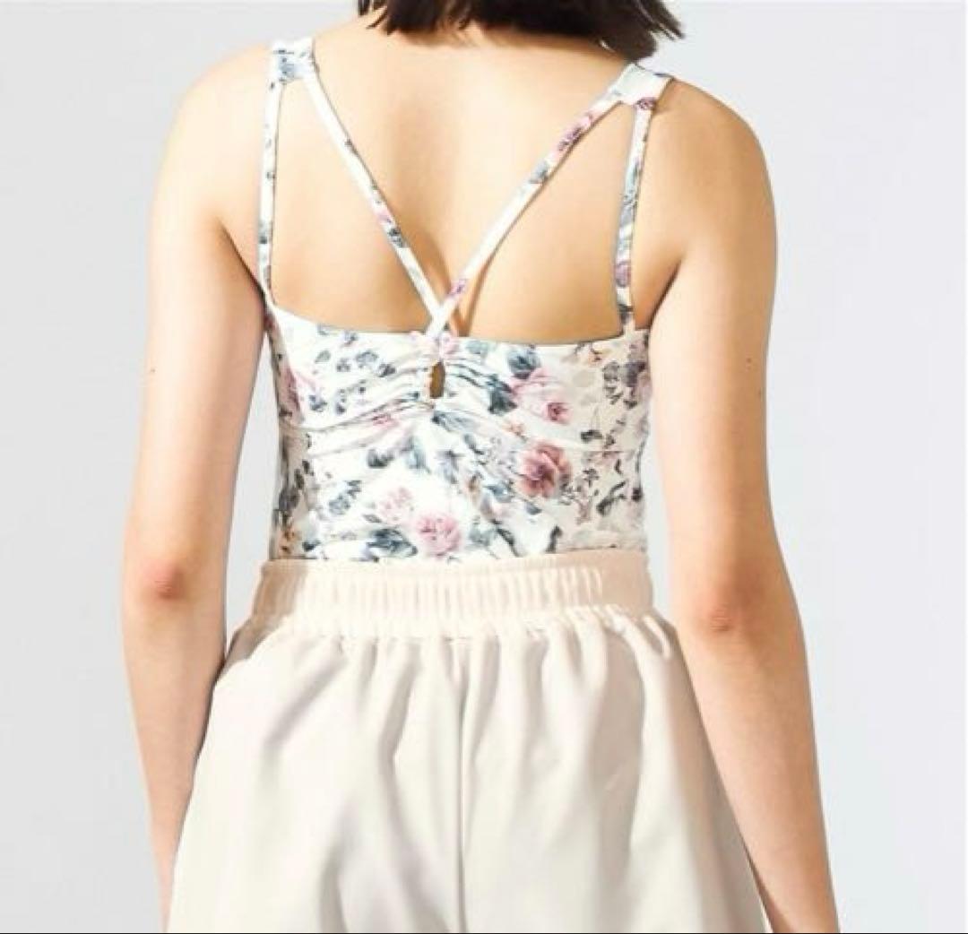 チャコット　ローズプリントトップ L