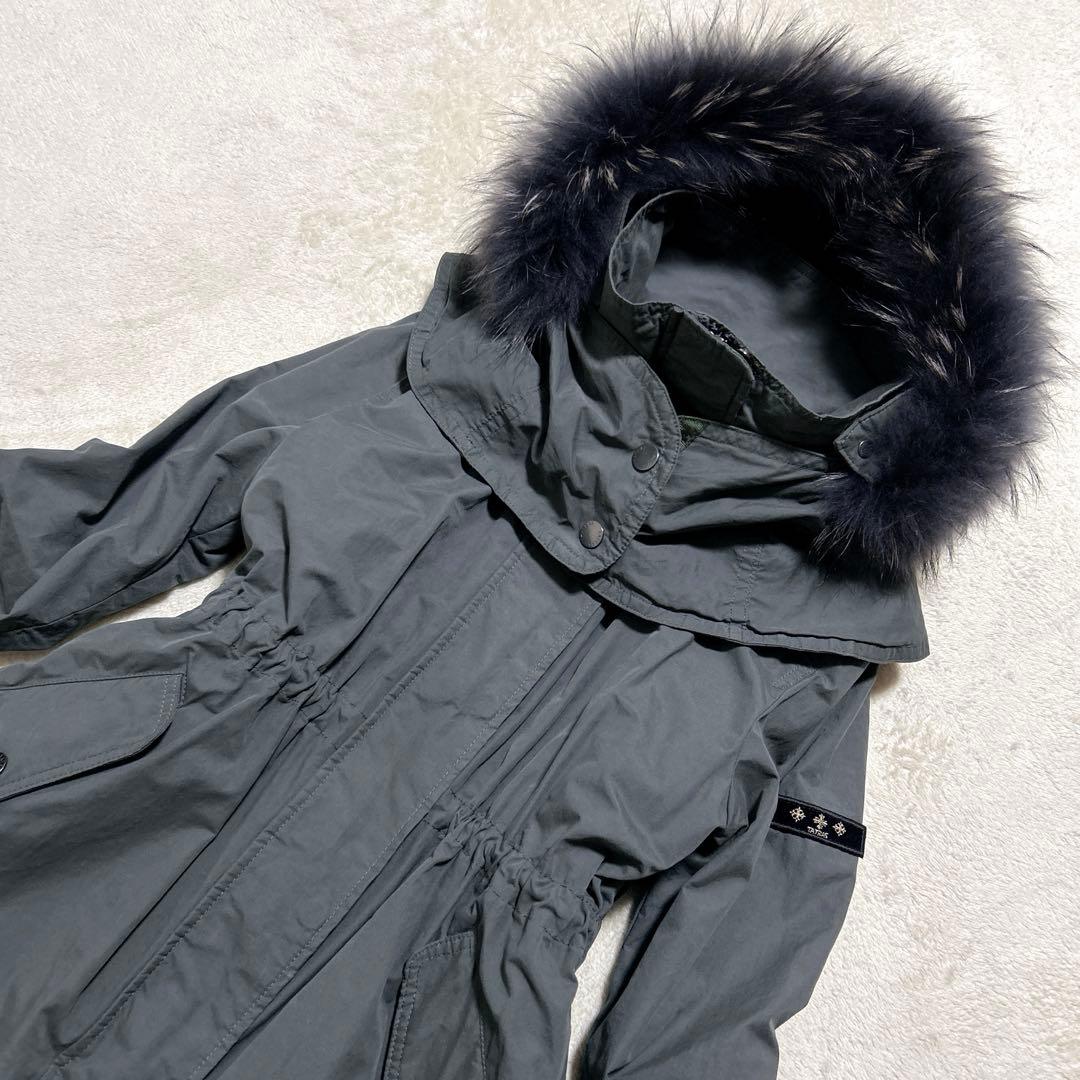 未使用級 ♪ タトラス 4way ファー モッズコート ダウンベスト ライナー付