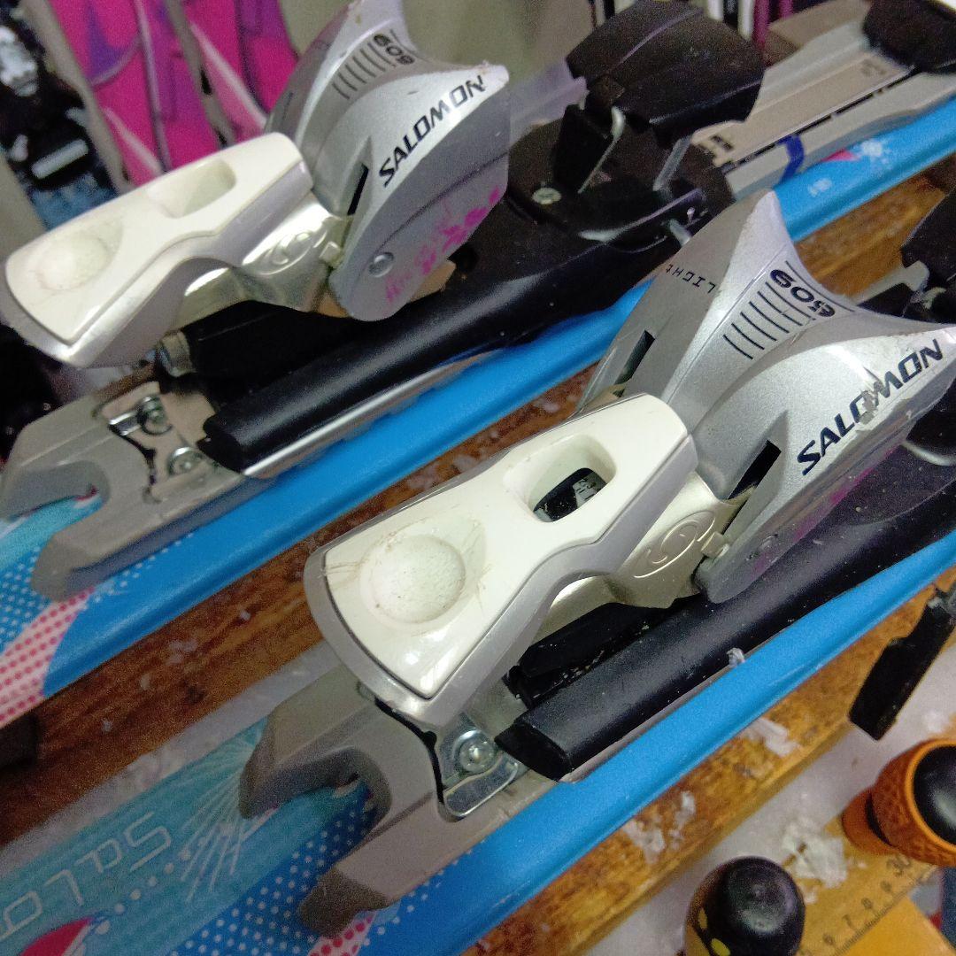 サロモン…メンテナス済 フリースタイル141cm スキー板とスキー靴セット