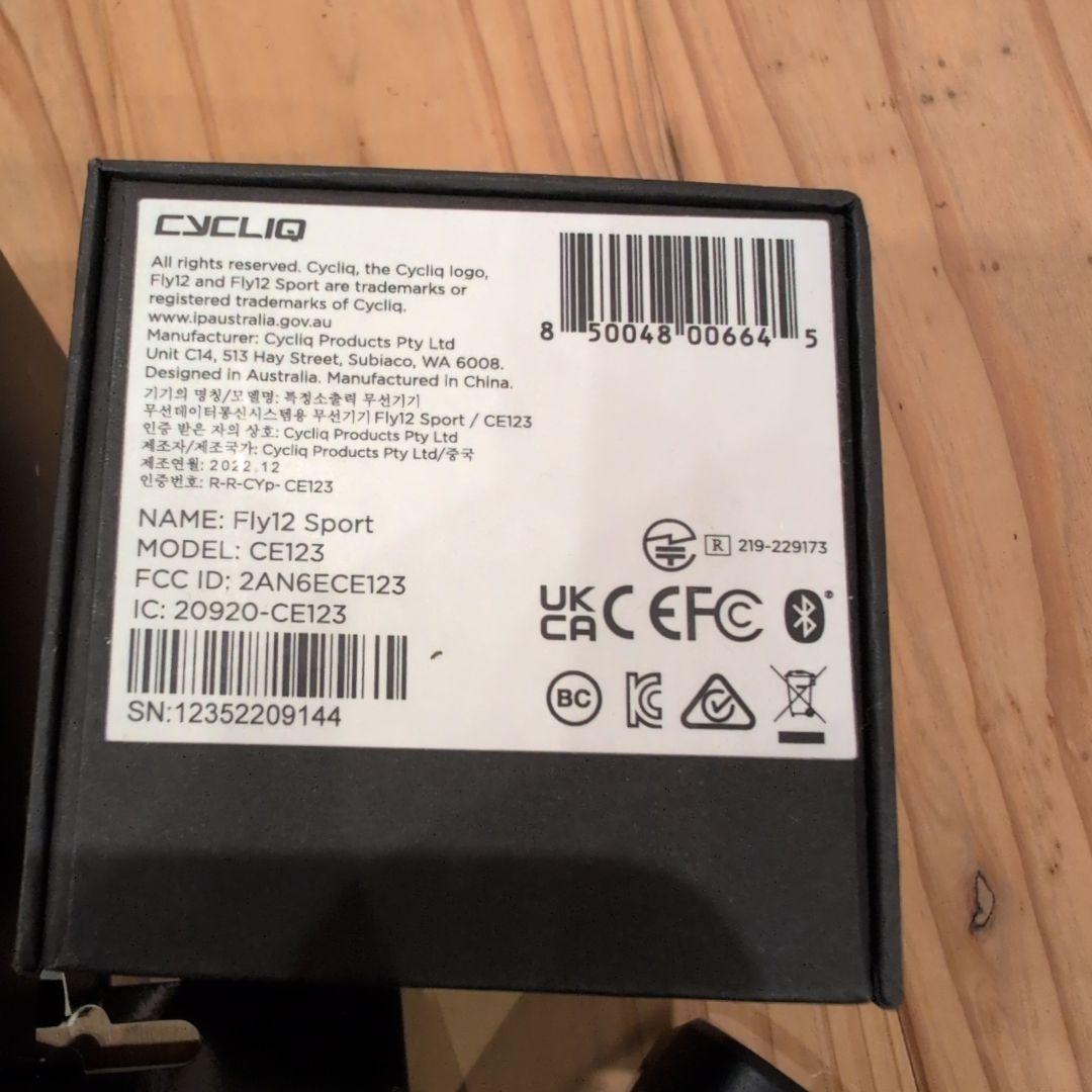 Cycliq Fly12 Sport ドライブレコーダー　未使用品