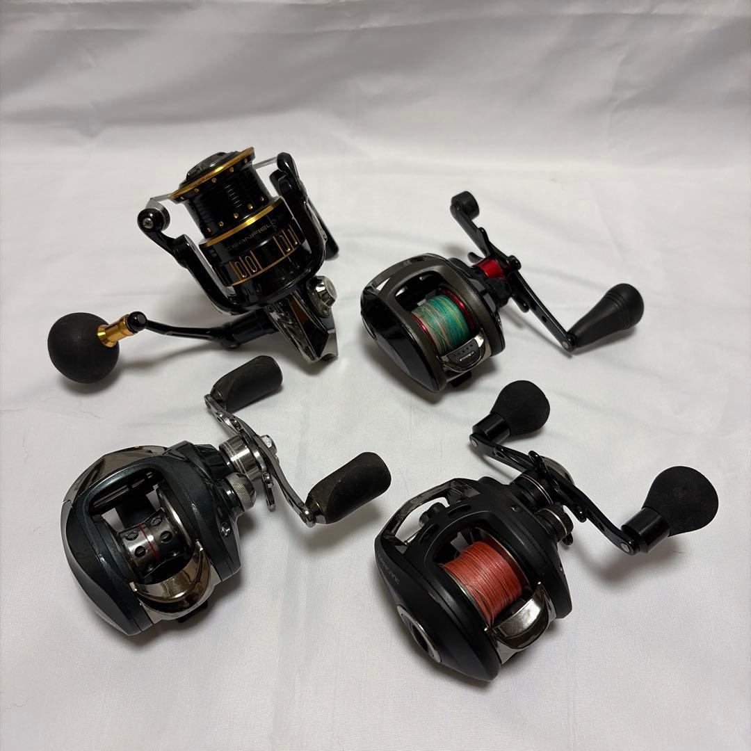 スピニングリール　ベイトリール 4点セット