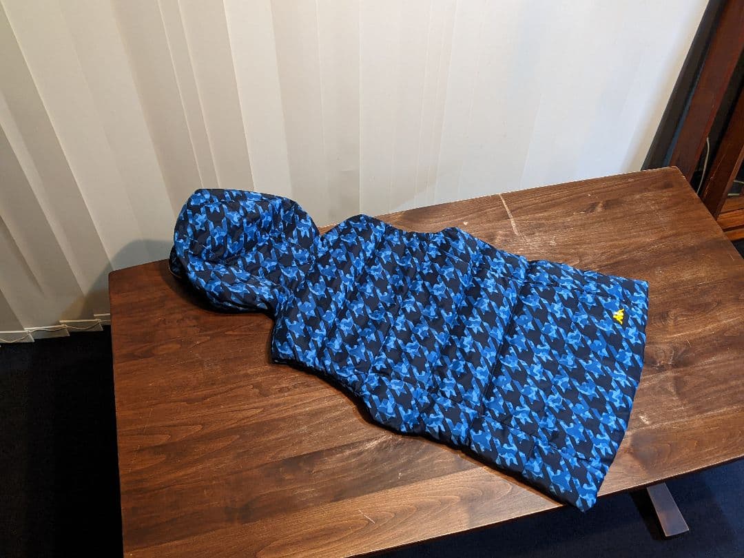 KAPPA GOLF　ダウンベスト　カッパ　総柄　フード　パーカー　ジャケット