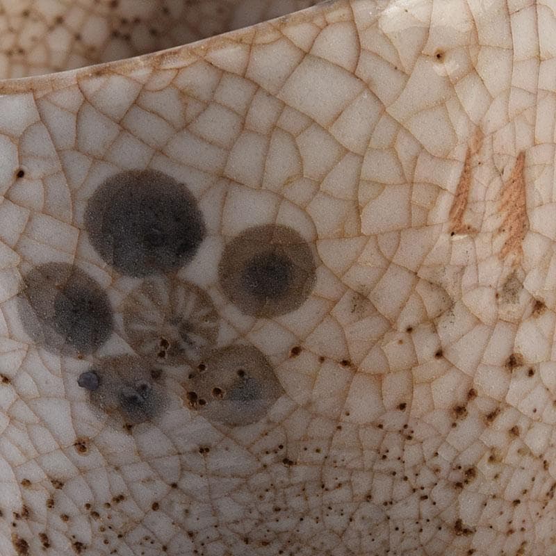 茶道具　古志野　梅絵図　茶碗　時代箱　V　R8652