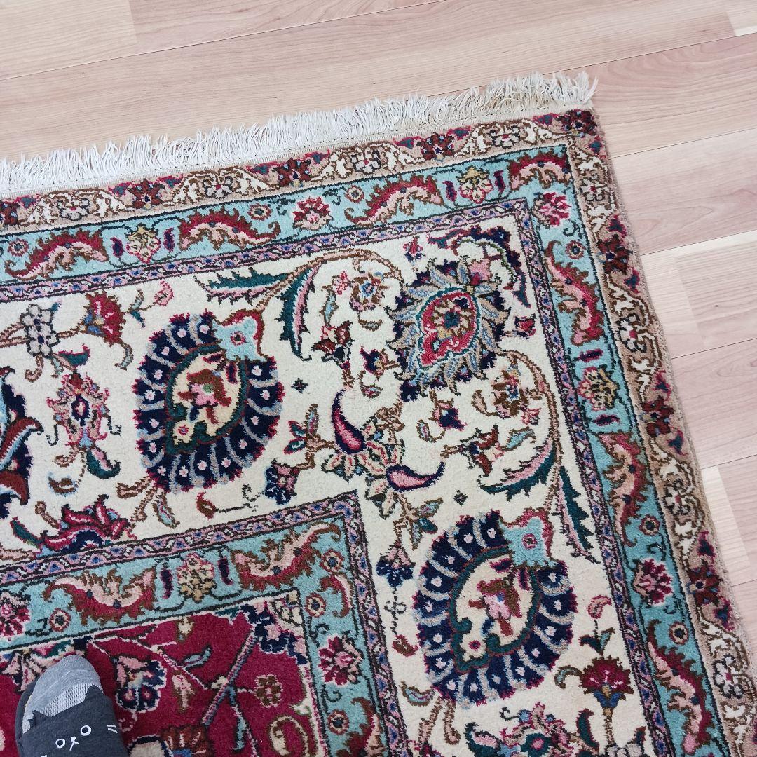 Y2023 ペルシャ絨毯 ウール 手織り 特大 412×313㎝ 工房サイン