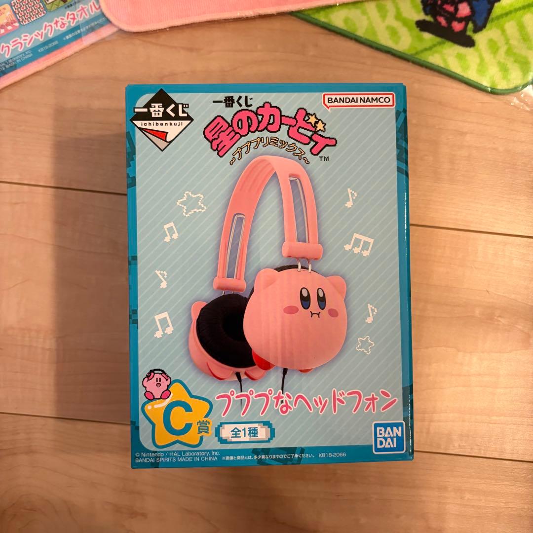 カービィ 1番くじ ヘッドフォン クラッシックなタオル ガチャガチャ 阪急電車