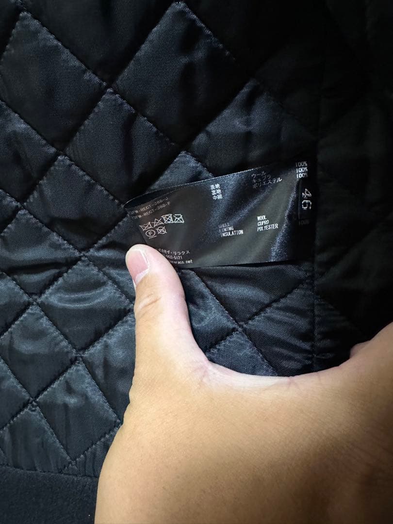 THE RERACS/ザ・リラクス ブラック モッズコート サイズ46