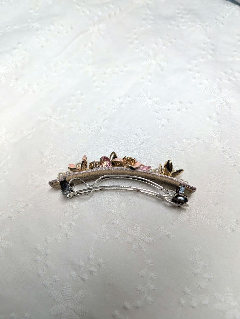 【新品未使用】コンプレックスビズ　ジョリーフラワー バレッタ(ピンクミックス)