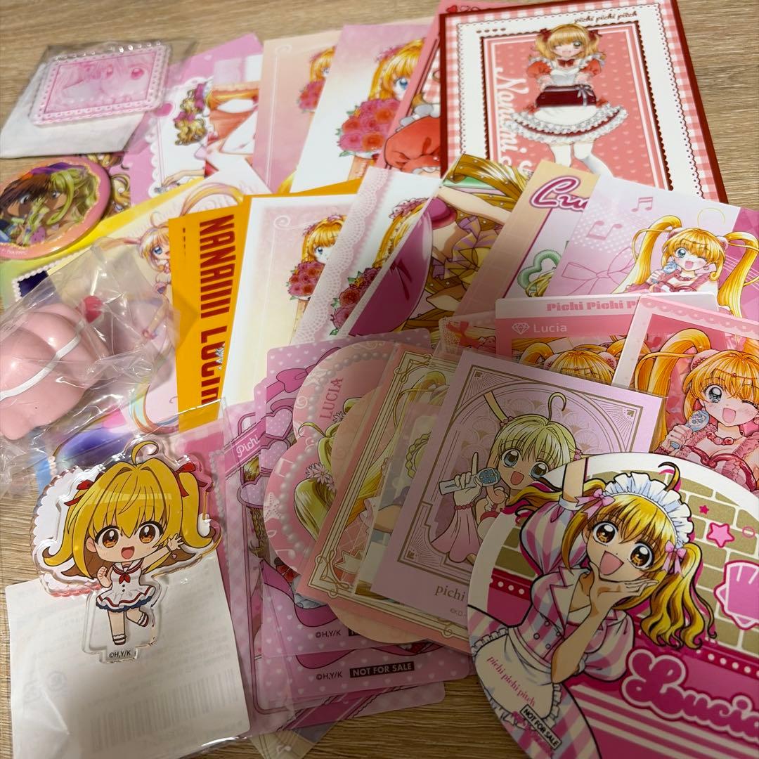 ぴちぴちピッチ　るちあセット　くじ　アクリル　ポストカード　ブロマイド