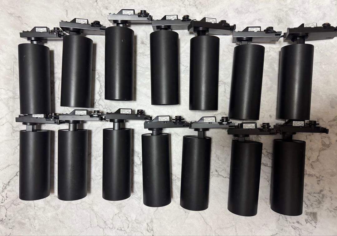 A*E様 13個セットODELIC 配線ダクト用スポットライト 黒OS25671