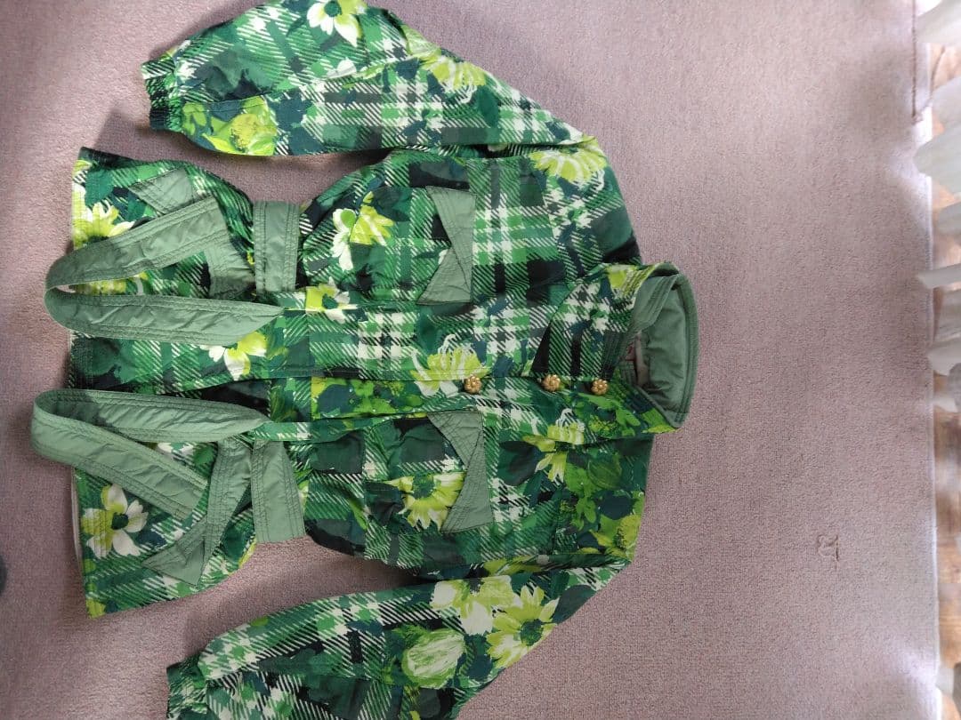 Pattier 花柄チェック ジャケット サイズ11