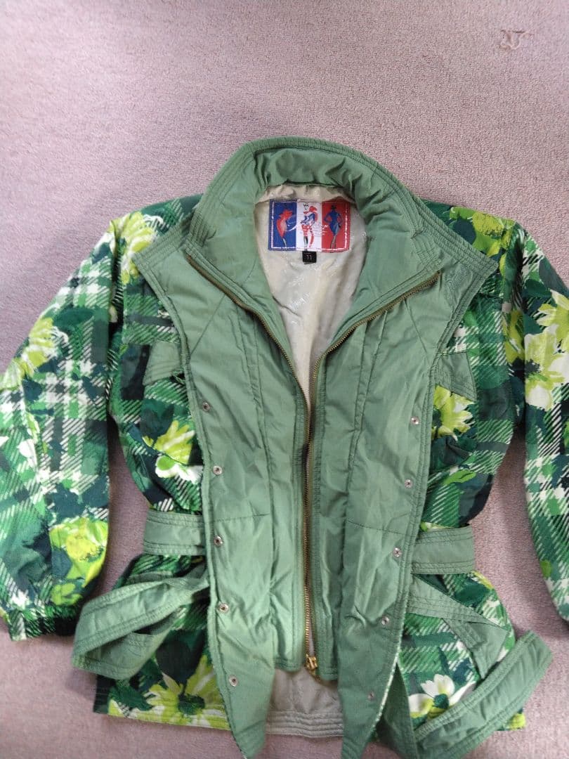 Pattier 花柄チェック ジャケット サイズ11