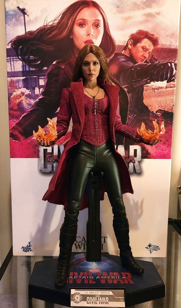 ホットトイズ 1/6 スカーレットウィッチ シヴィル・ウォー 一部劣化あり