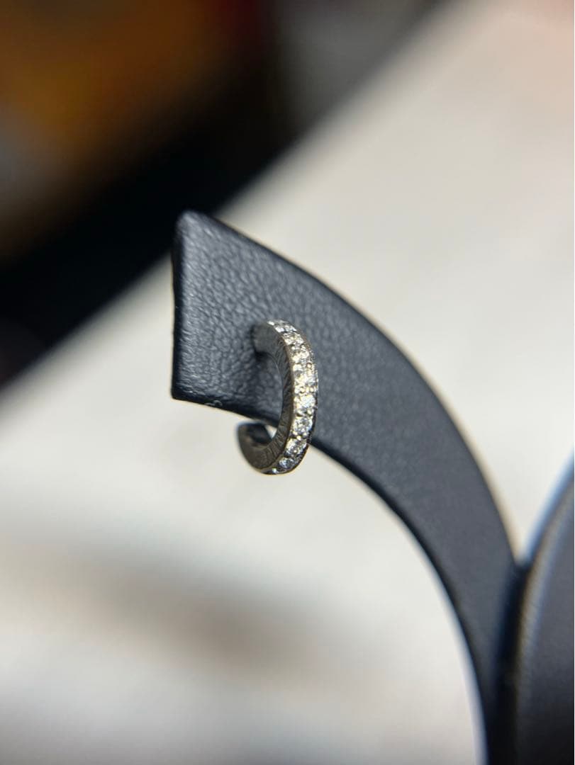 【新品 未使用】プラチナ ダイヤモンド ピアス 片耳