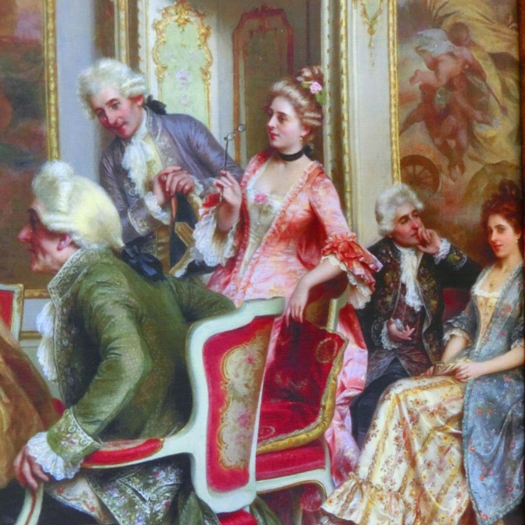 ロココ額絵　中世ヨーロッパ貴族　ゴールド　 2種よりお選び下さい。C・D