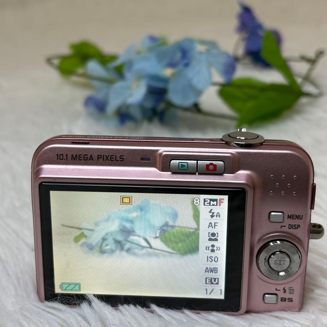 CASIO カメラ　EX-Z1080 充電器　説明書　ピンク コンデジ　可動品
