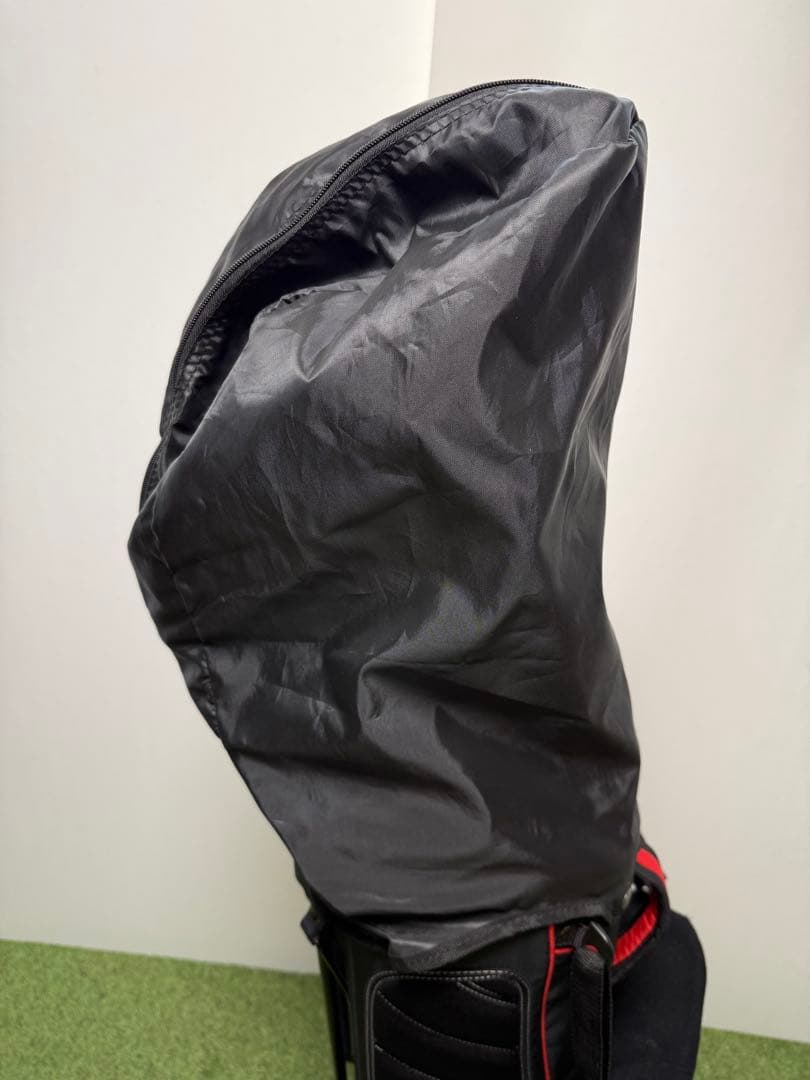 TaylorMade スタンドバッグ 黒赤 キャディバッグ ゴルフ スリムタイプ