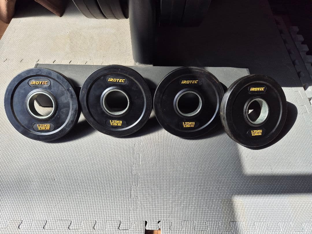 [引取限定 東京小平市]オリンピック ラバーバーベル134Kセット/IROTEC