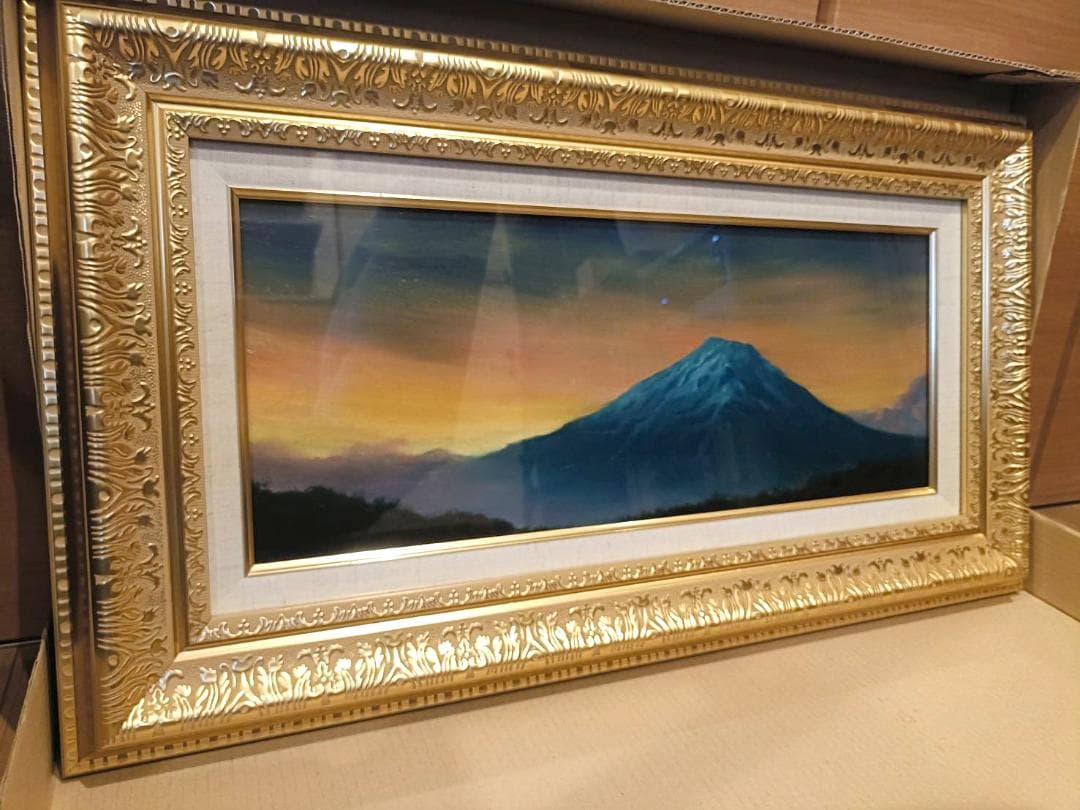 【週末限定お値引き】油彩画 / 青富士