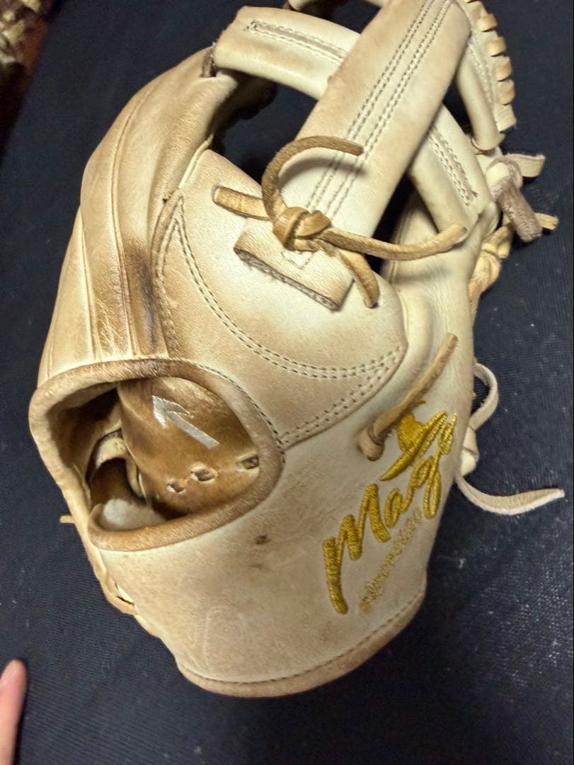mago 硬式グローブ キャメル