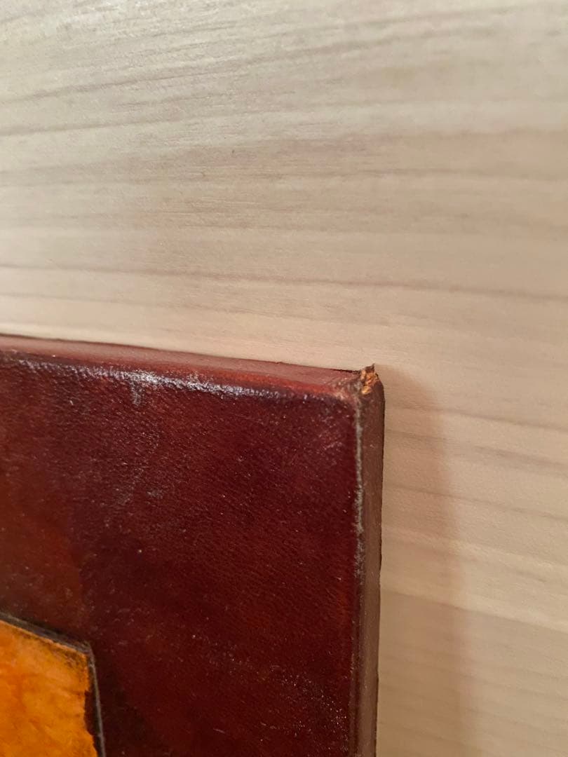 希少価値あり！！1点物の革製クリムトの接吻