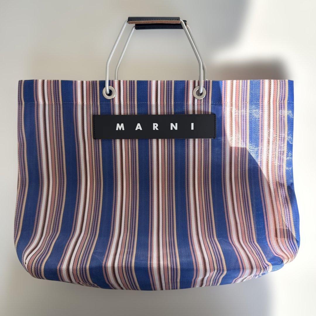 MARNI ストライプ トートバッグ