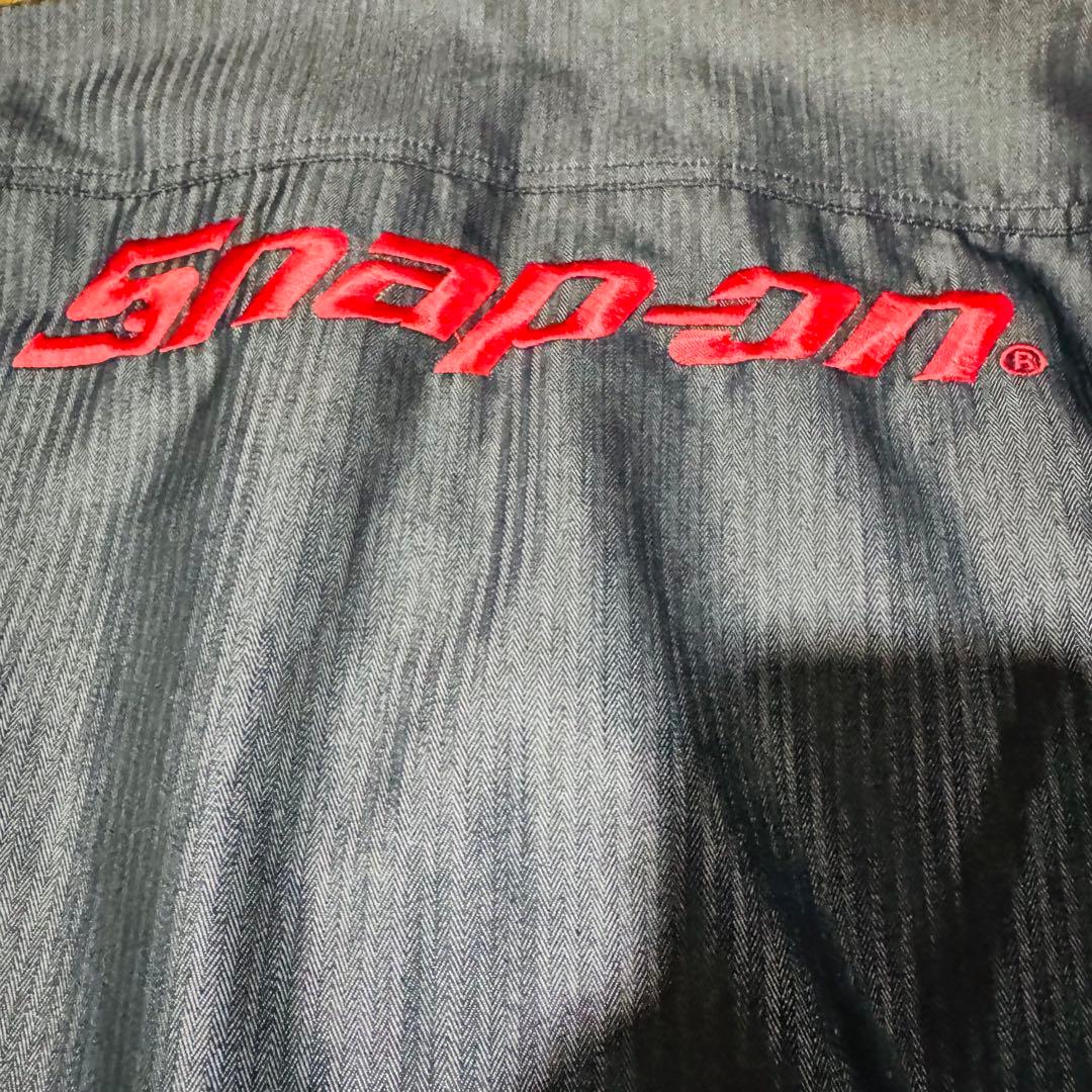 値下げ⭐︎Snap-on ストライプ オーバーオール