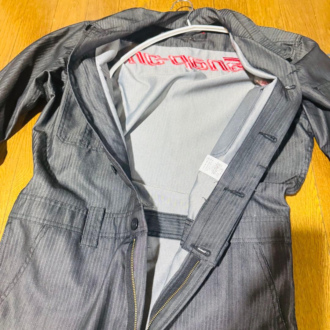 値下げ⭐︎Snap-on ストライプ オーバーオール