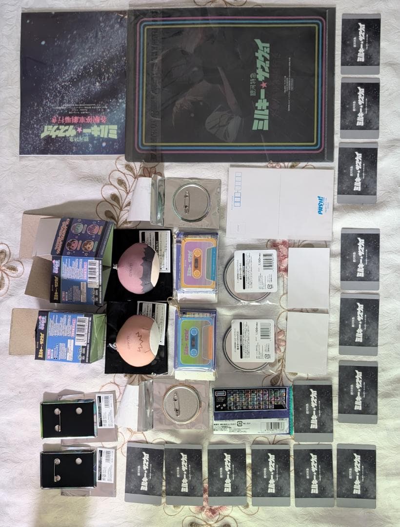 ミルキーサブウェイ1特典 カート&マックス アクスタ 缶バッジ カードステッカー