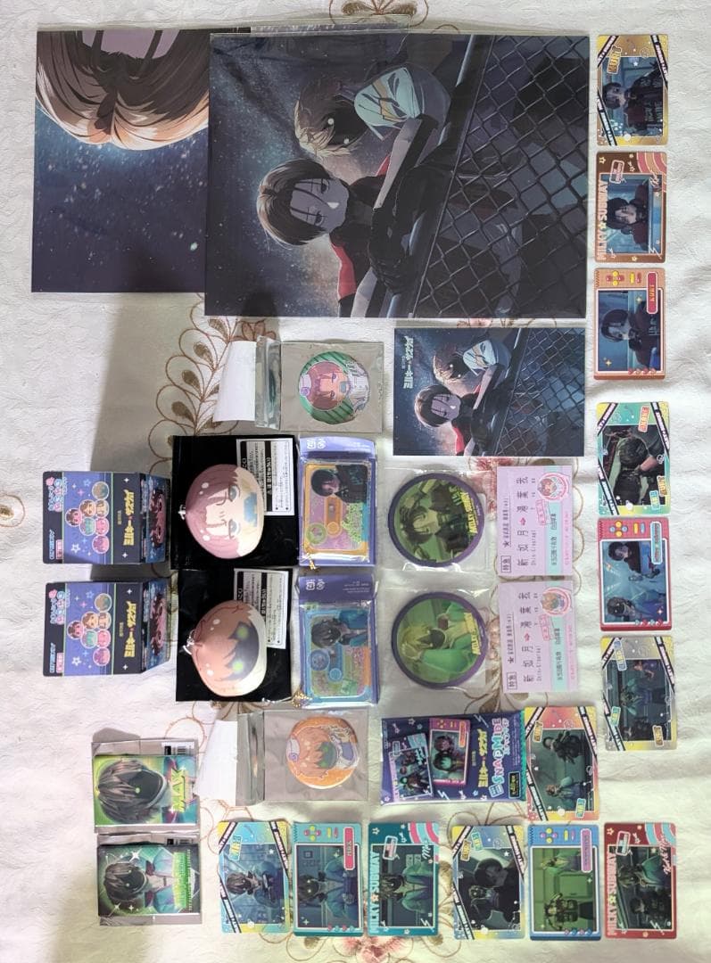 ミルキーサブウェイ1特典 カート&マックス アクスタ 缶バッジ カードステッカー